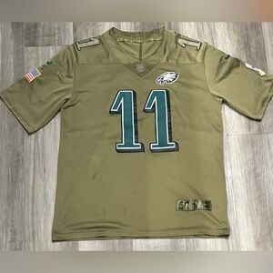 Nike NFL Philadelphia Eagles #11 Jersey Salute to Service Men’s Size L Army Gre